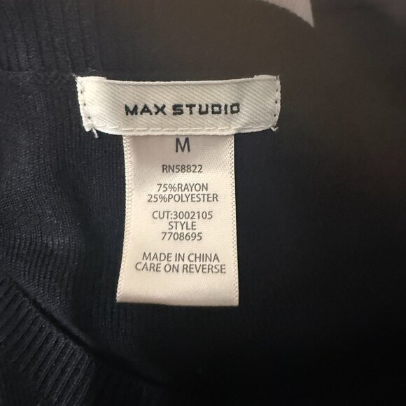 Max Studio Ruffle Sleeve Sweater + Turtleneck + Zebra Scarf Bundle M - Picture 6 of 13